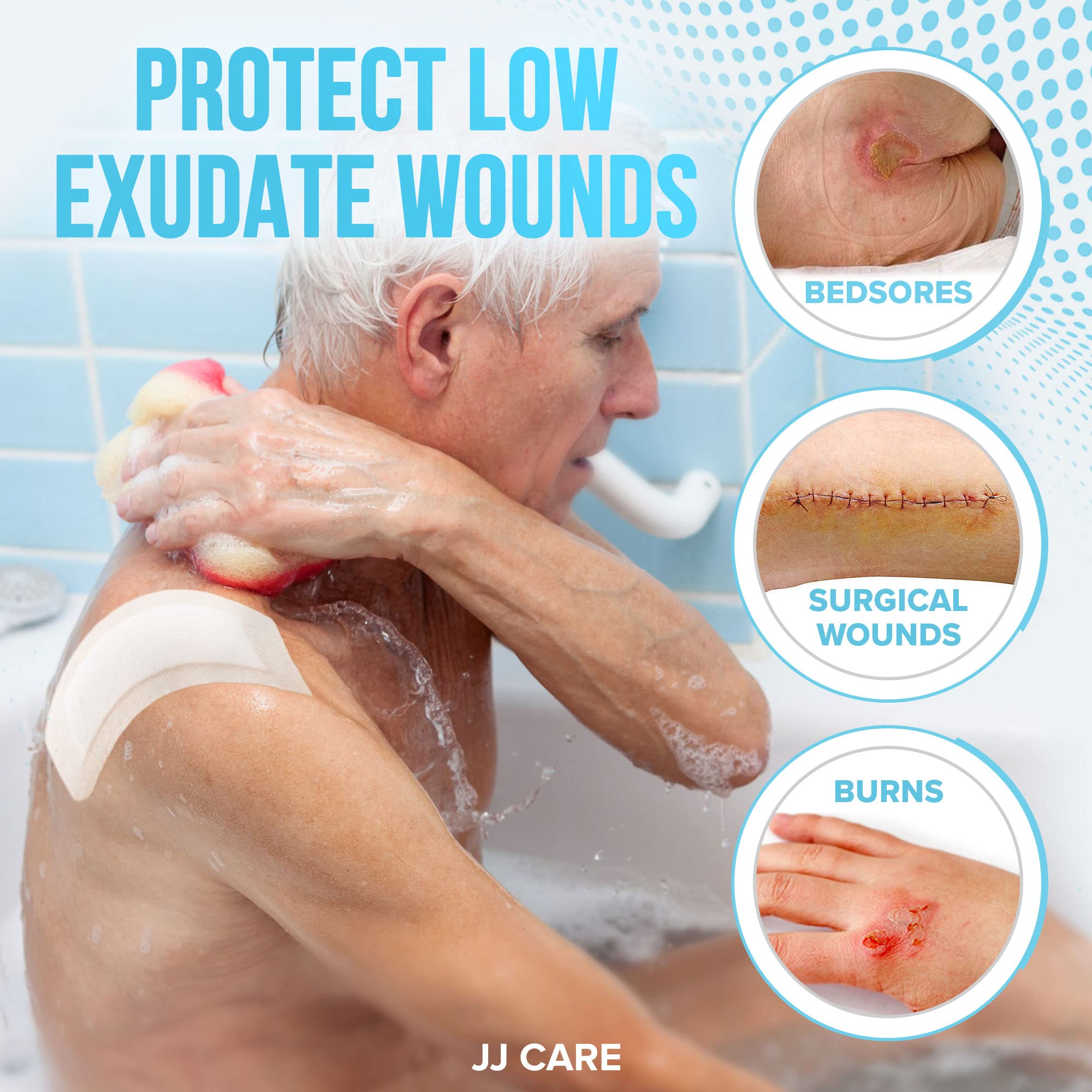 Latex free wound dressing packaging image