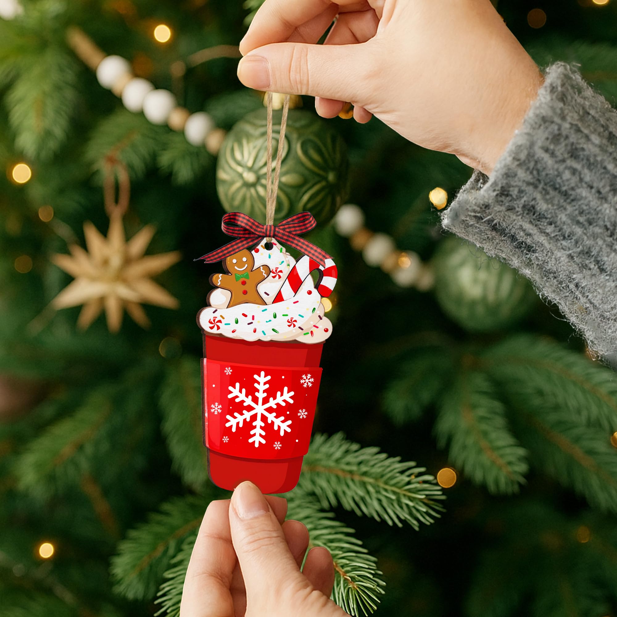 Latte ornament for Christmas tree decor