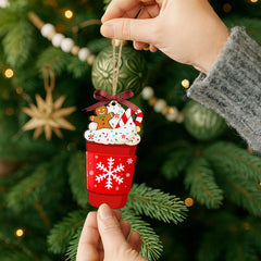 Latte ornament for Christmas tree decor