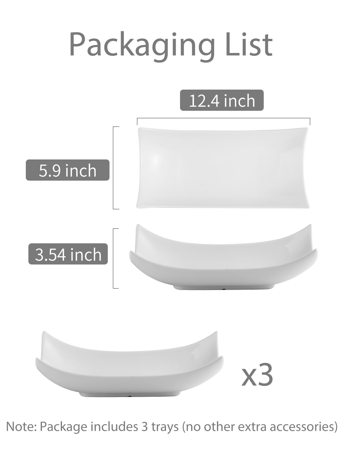 White porcelain serving dishes for entertaining by LAUCHUH