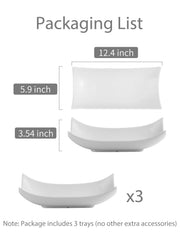 White porcelain serving dishes for entertaining by LAUCHUH