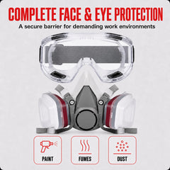 LAUCO Premium Respirator Kit safety glasses included