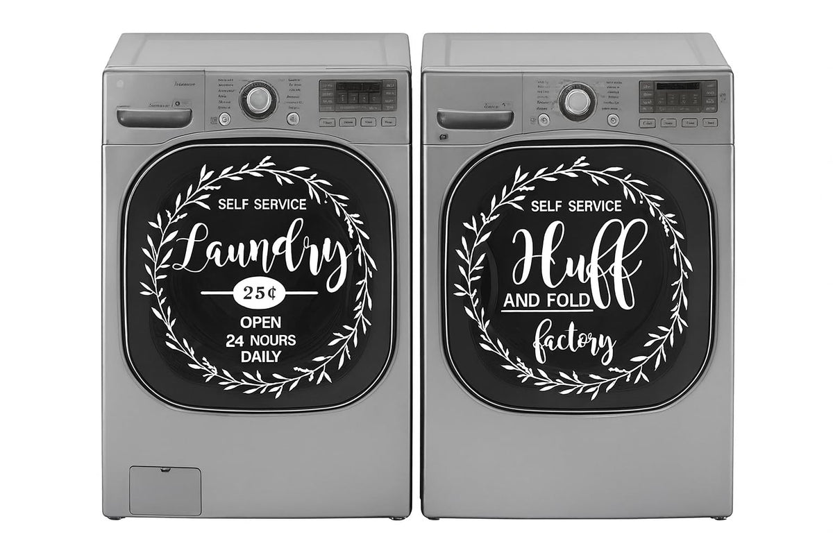 Laundry Room Decor washing machine sticker for washer