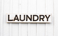 Large 40x8 rustic wood wall art LAUNDRY sign for laundry room