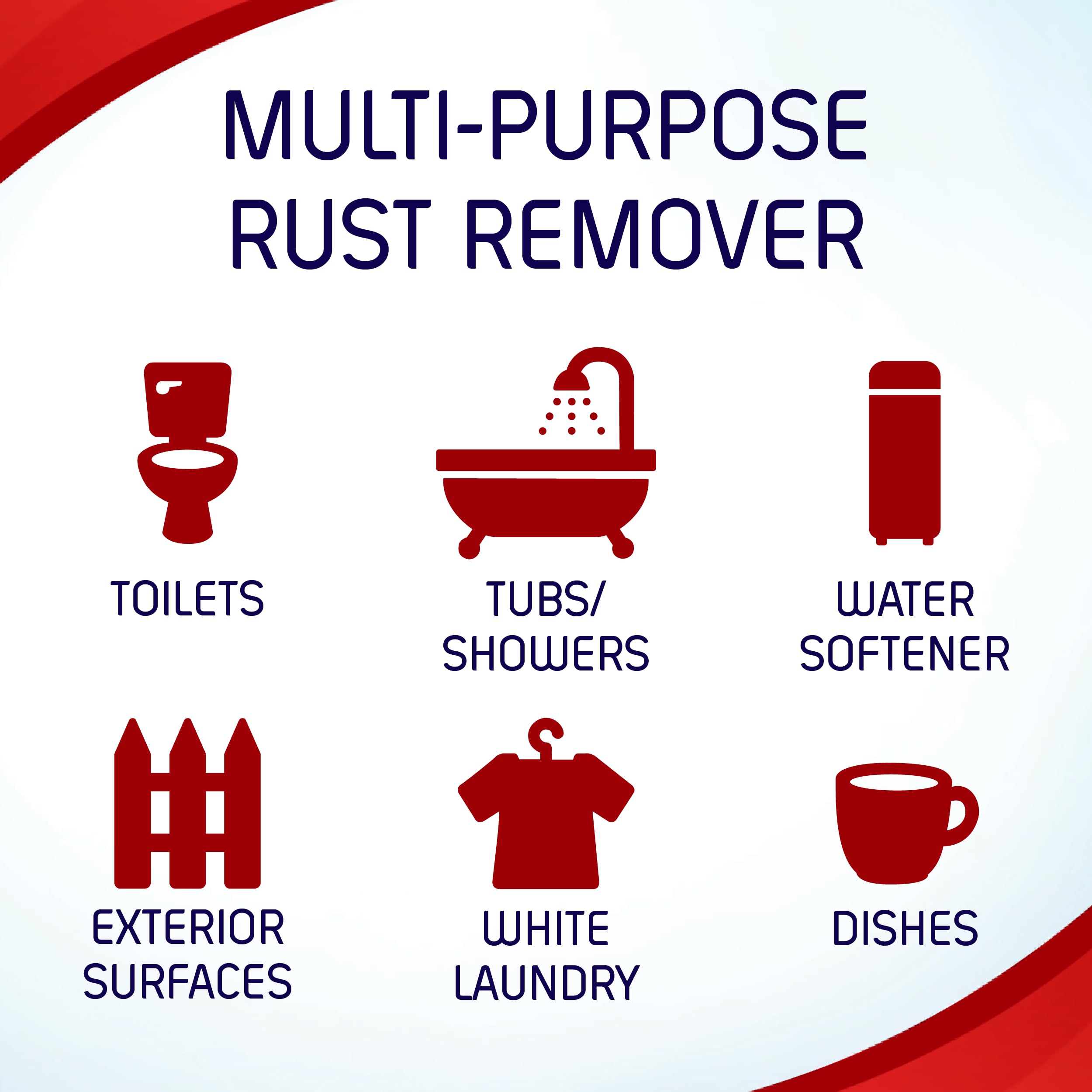 Outdoor rust stain remover powder for home use