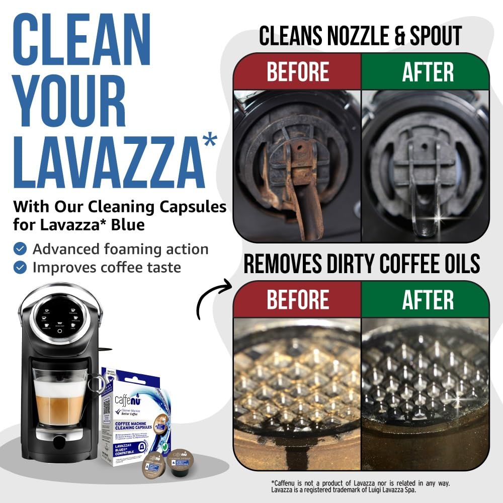 Foaming cleaning capsule for brewing chamber Lavazza Blue