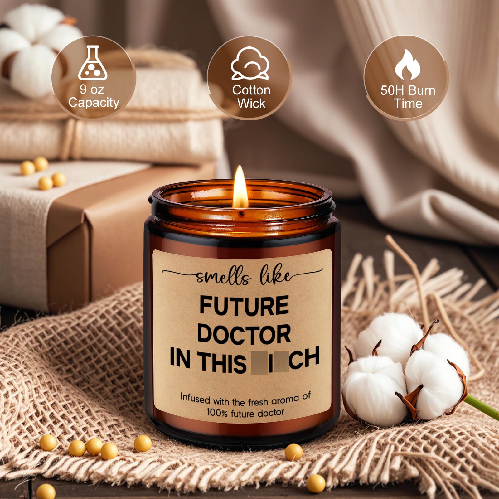 Future doctor graduation gift by LEADO Candles
