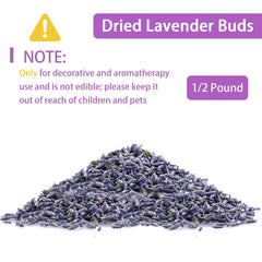 Pure dried lavender buds and stems without additives
