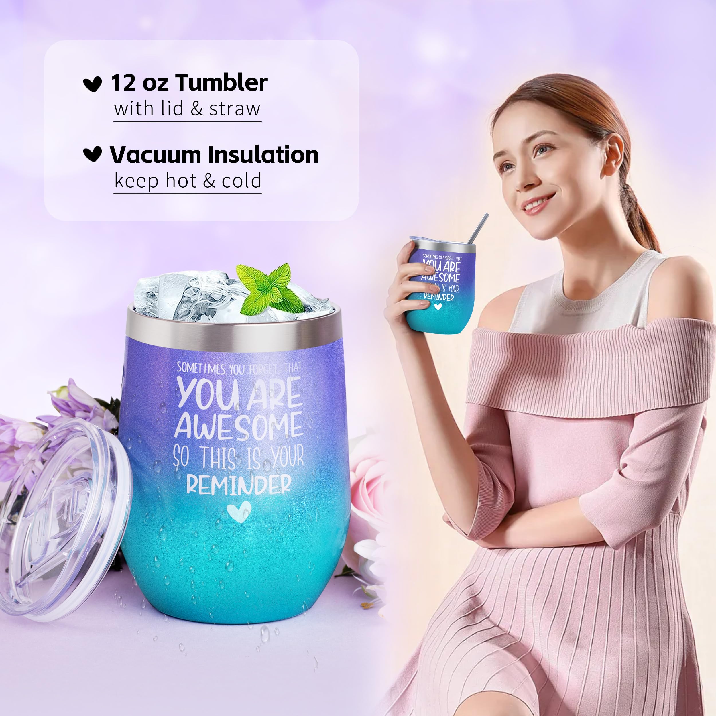 Lavender scented candle and heart-shaped soap in gift box