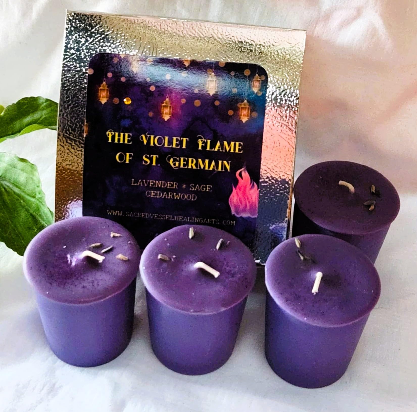 Lavender Cedarwood Sage scented candle notes