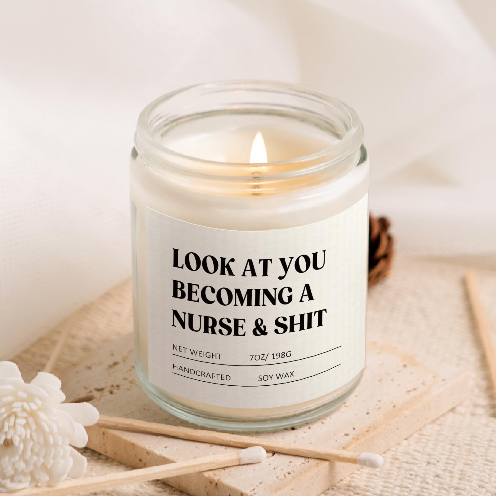 Lavender essential oil candle for relaxation