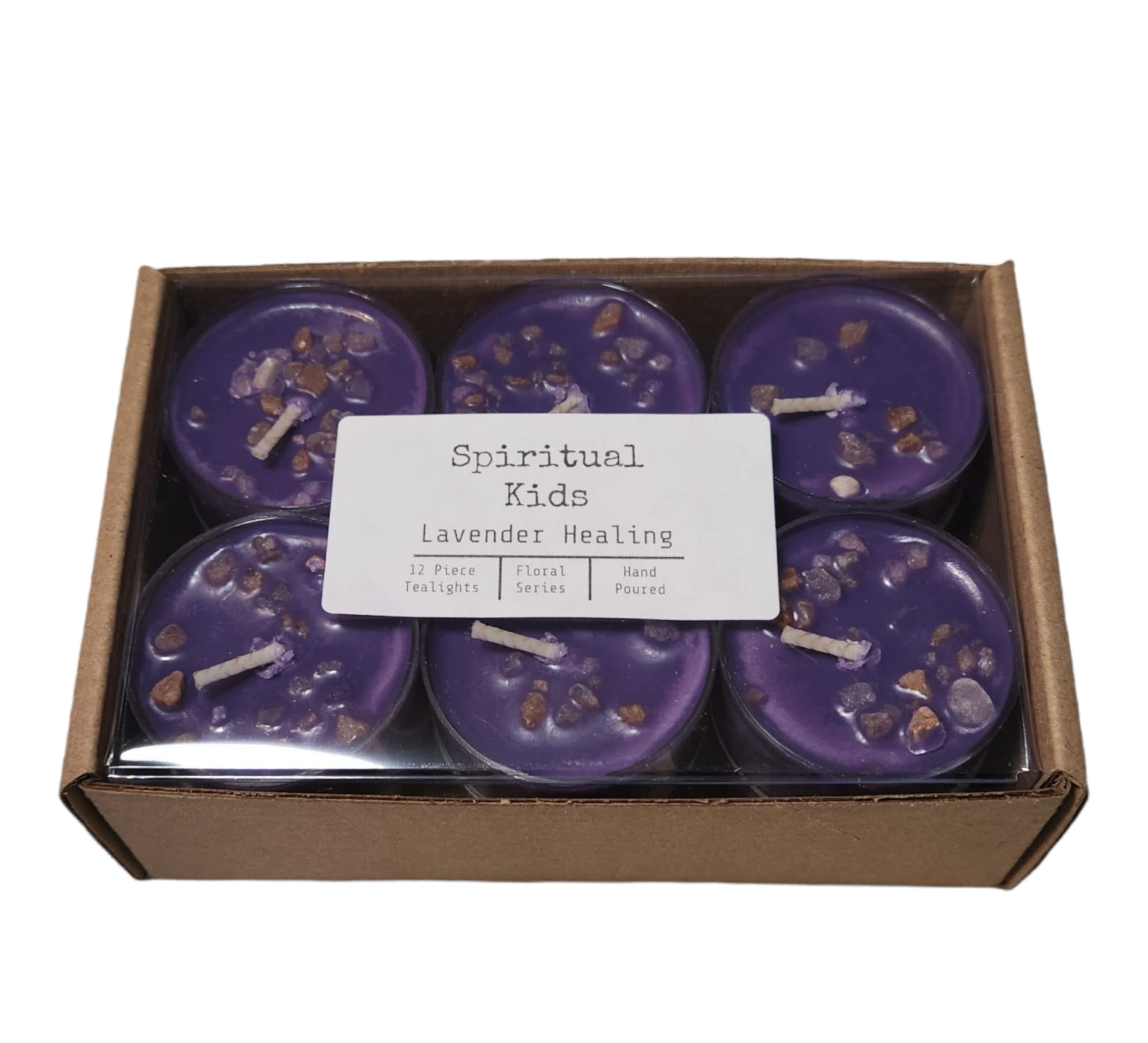 Lavender Healing Tealights with all natural soy wax