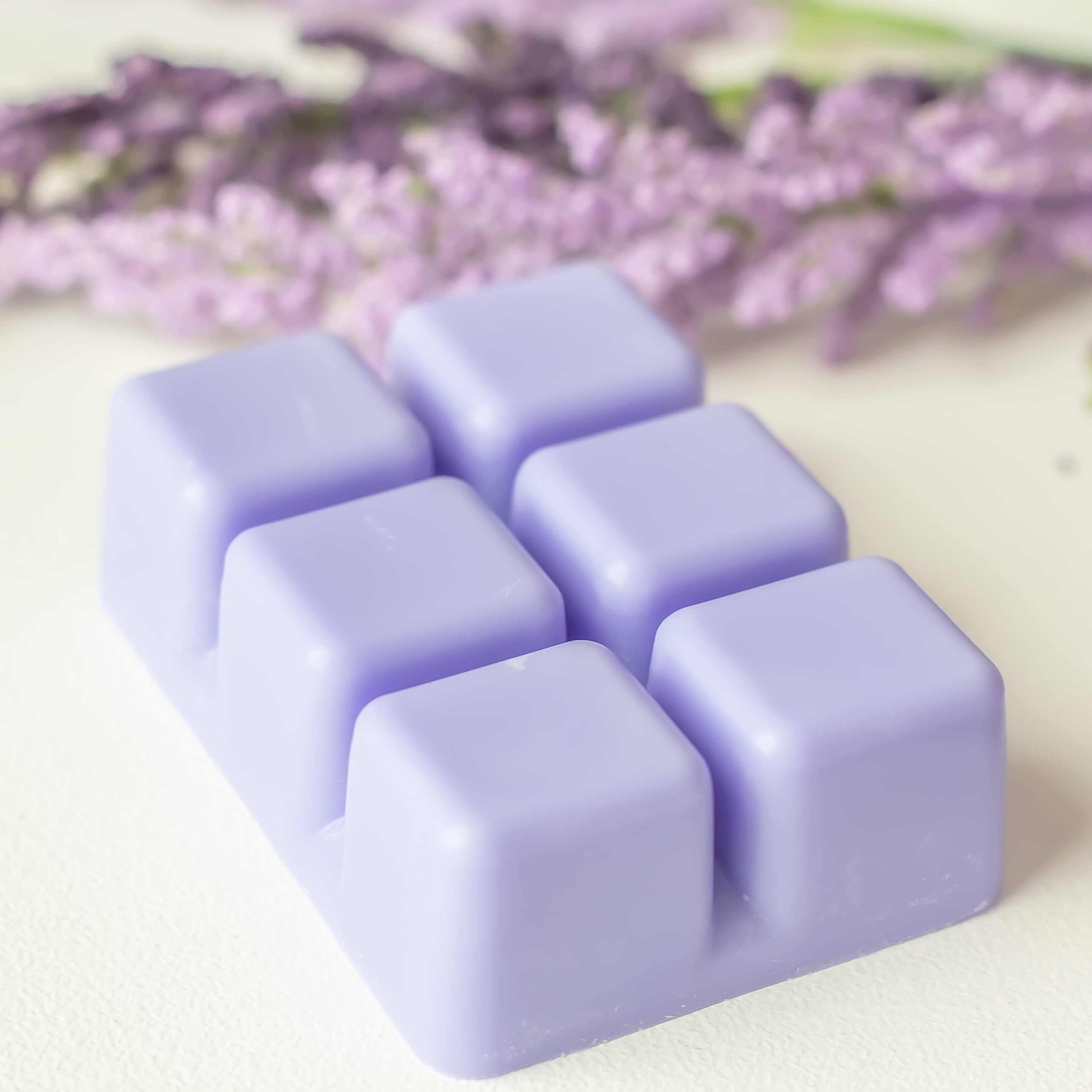4x3 inch pack weight 3 oz lavender meadow wax melts