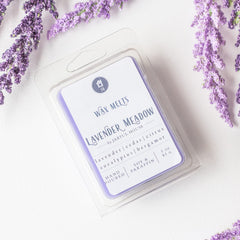Lavender Meadow wax melts 6 cubes in clamshell
