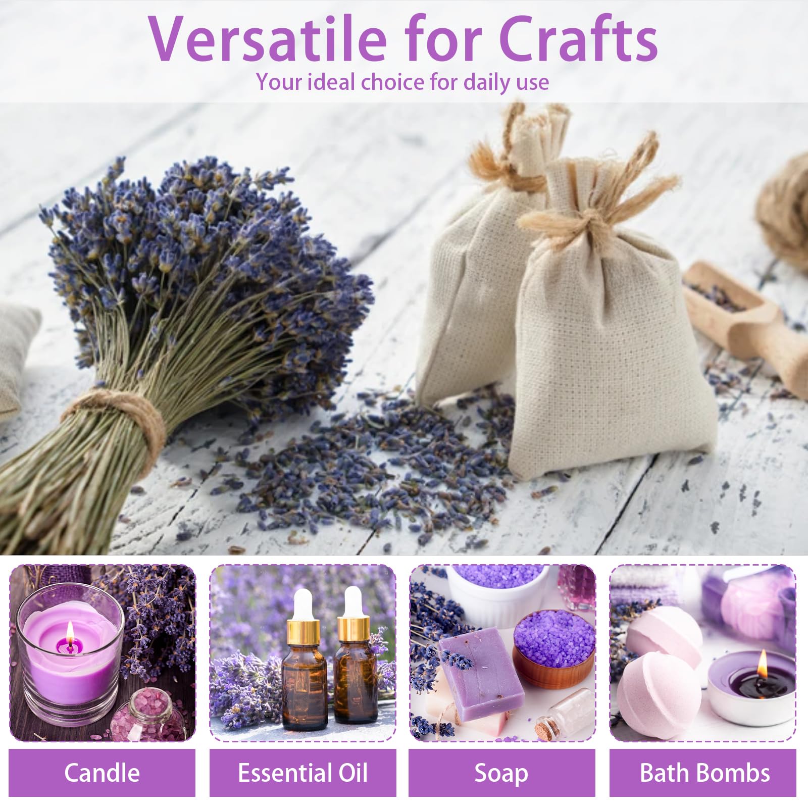 Soothing lavender aroma for relaxation and sleep