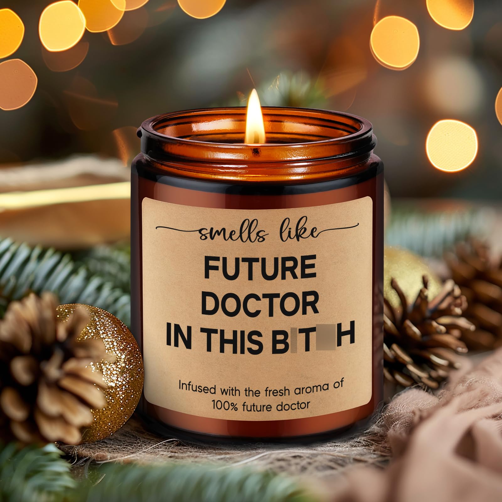 9 oz LEADO candle for medical students and grads