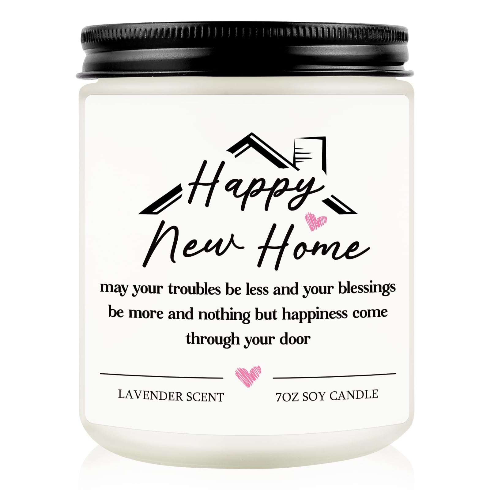 Lavender Scented Candle 7oz handcrafted from 100% natural soy wax