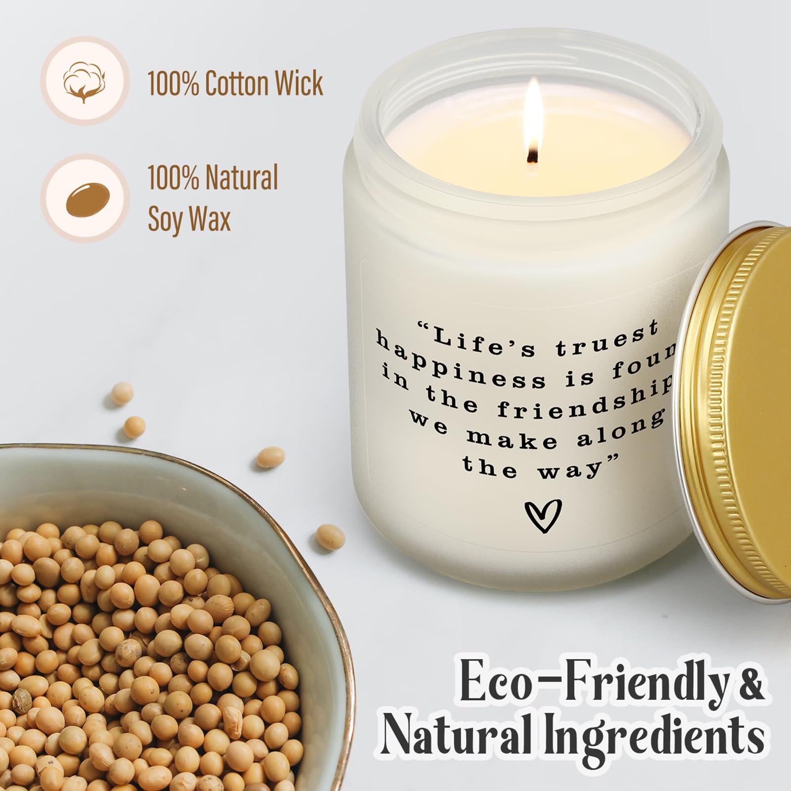 Lavender scented candle with eucalyptus notes