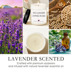 Lavender scented candle 7 oz for weddings