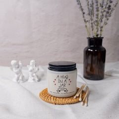 Lavender scented candle 3.5oz soy wax for stress relief