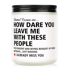 Lavender scented candle retirement gift for women and men