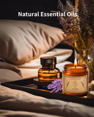 Large 16oz lavender soy wax aromatherapy candle