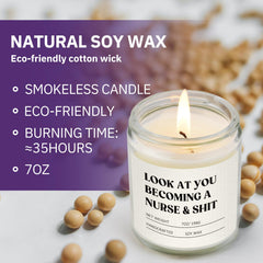 Lavender scented candle for nurses by Craftique
