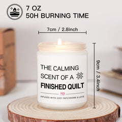 Soy wax candle with cotton wick 7 oz in recyclable glass jar