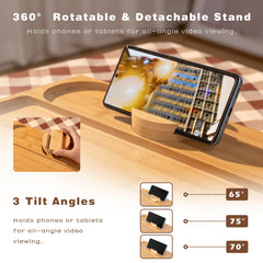 360 degree rotating phone holder attached to Lavievert tray