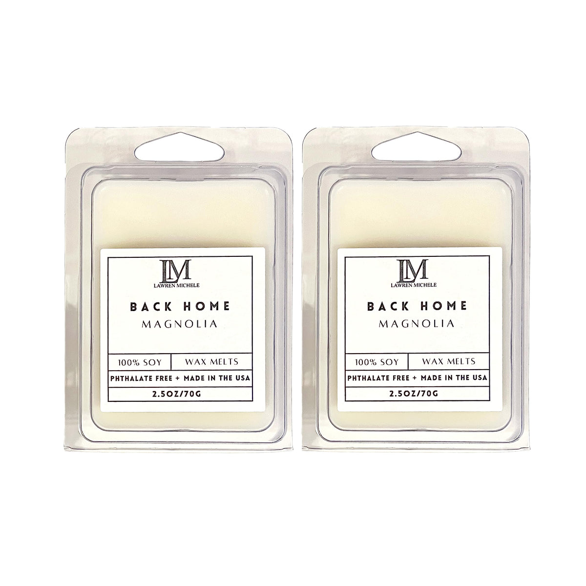 Lawren Michele Back Home Magnolia wax melts 2 pack box
