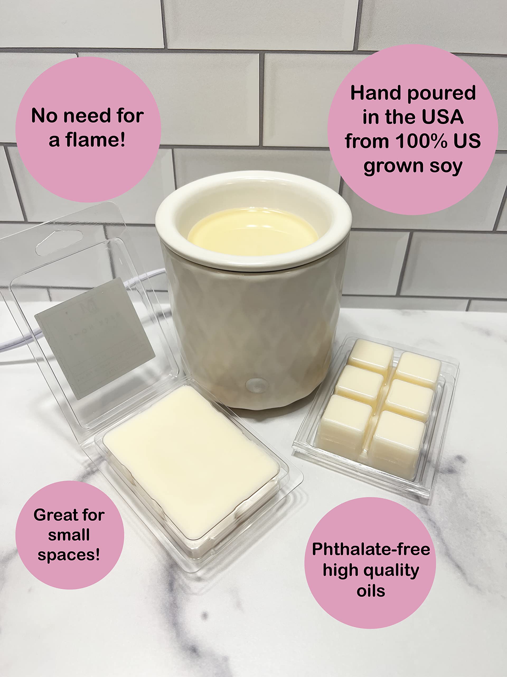 12 cubes magnolia wax melts for small spaces