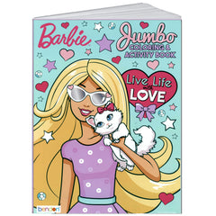 Lazy Days Barbie coloring book cover image