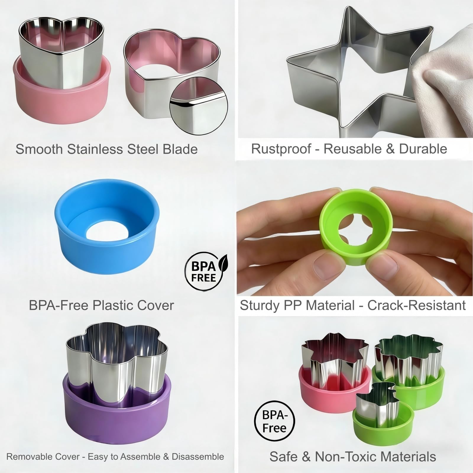 Easy to clean detachable covers for safe handling and storage by LBUQSVF