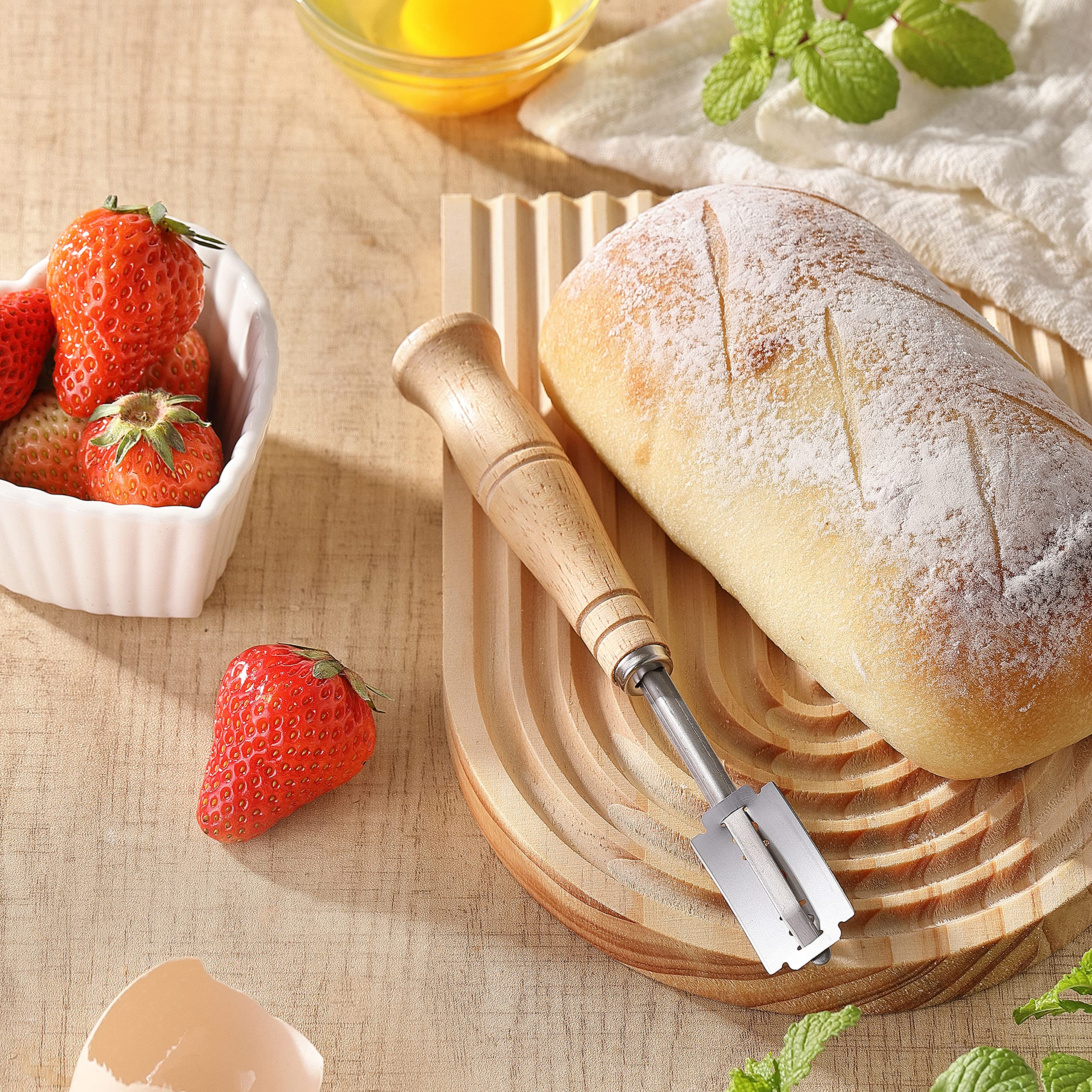 Bread lame with 10 blades included