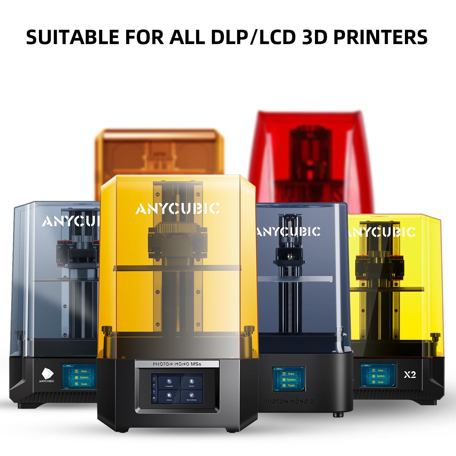 LCD 3D printing resin Grey 1kg Anycubic packaging