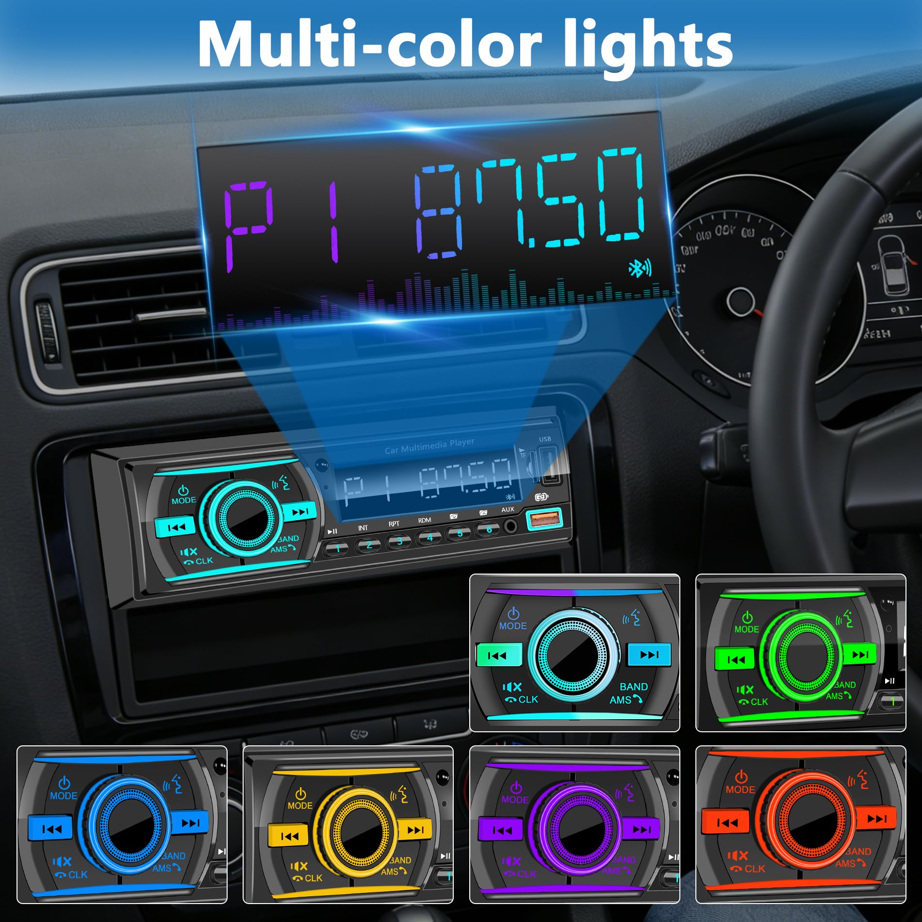 Digital LCD display with clear viewing