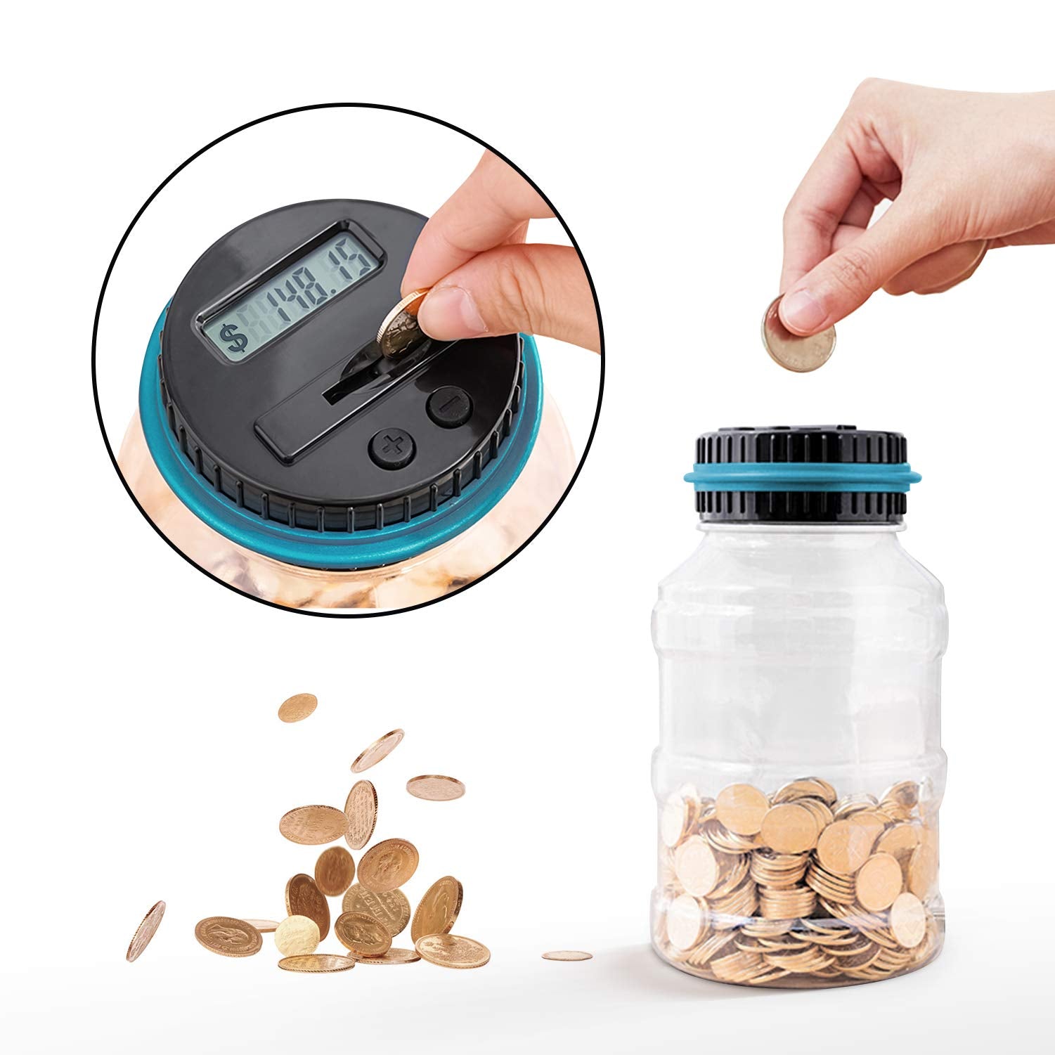 ABS plastic durable piggy bank image