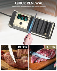 Three-speed settings on sharpener