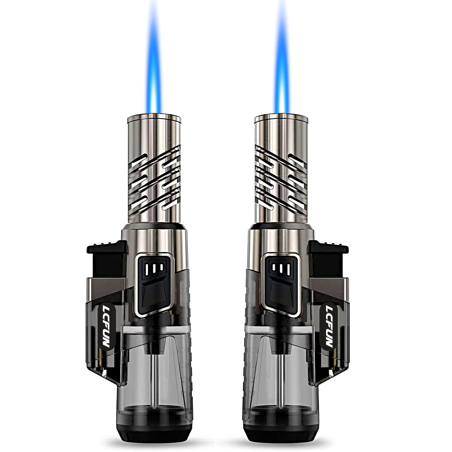 LcFun 2 pack torch lighter windproof box set