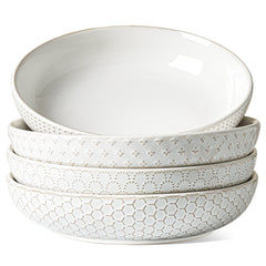 LE TAUCI pasta bowls 42oz Arctic White set of 4