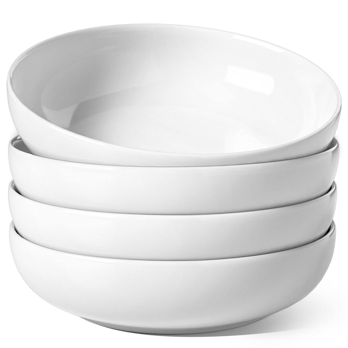 LE TAUCI pasta bowls 8-5 inch white 4pc set
