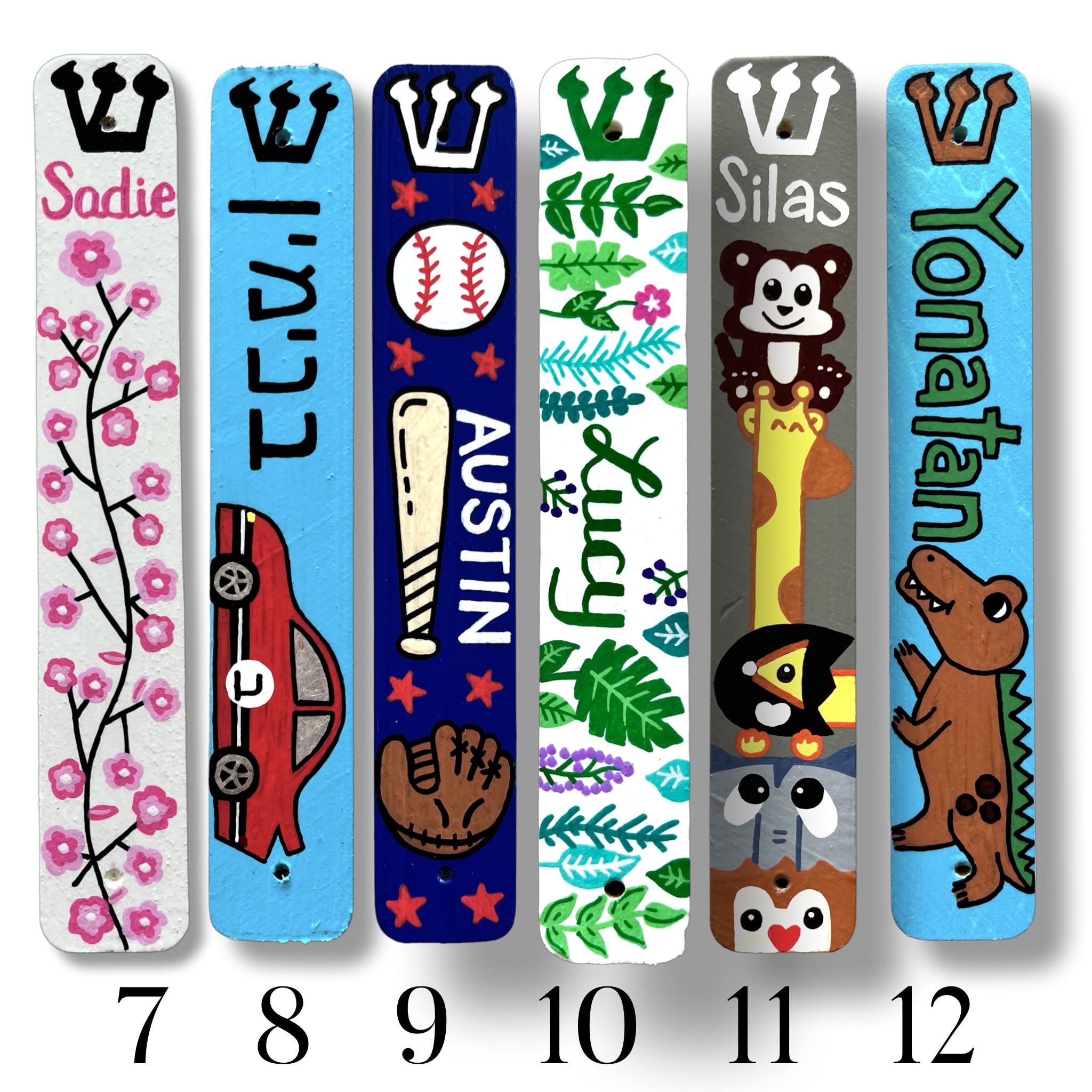 Personalized name on mezuzah in English or Hebrew