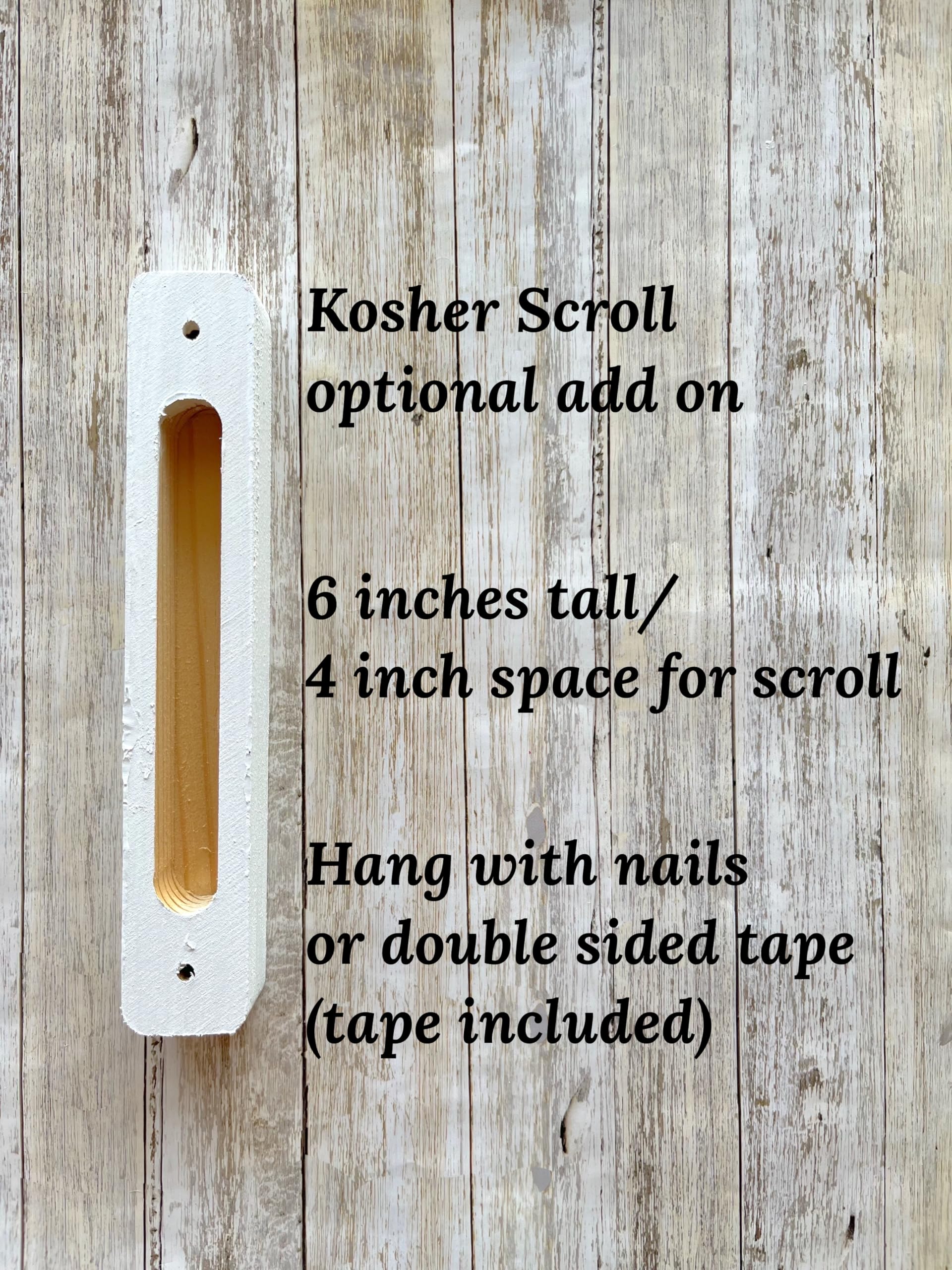 Handcrafted childrens scroll case mezuzah
