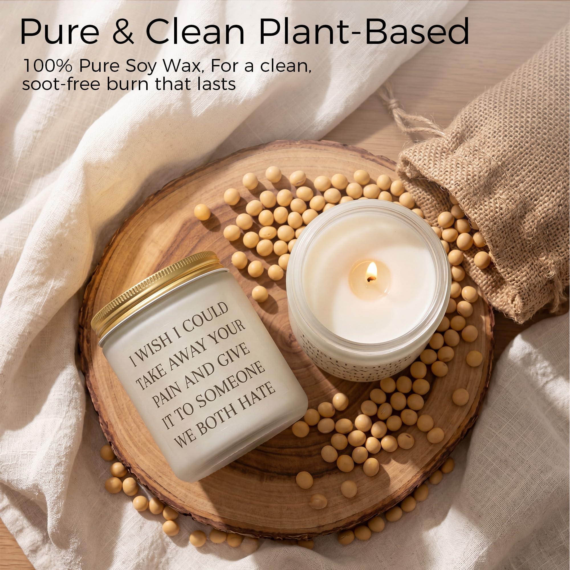 Long-lasting candle burn time up to 50 hours