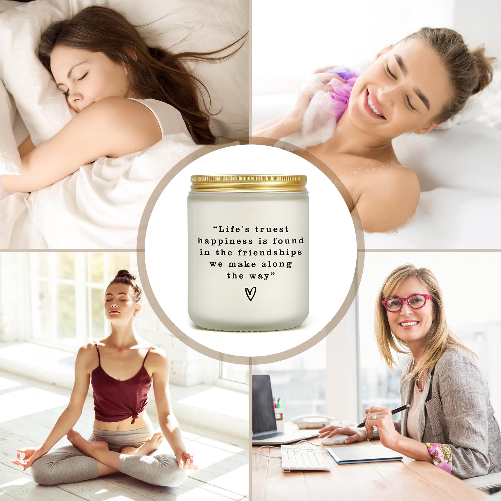 Jar candle designed to fit home decor