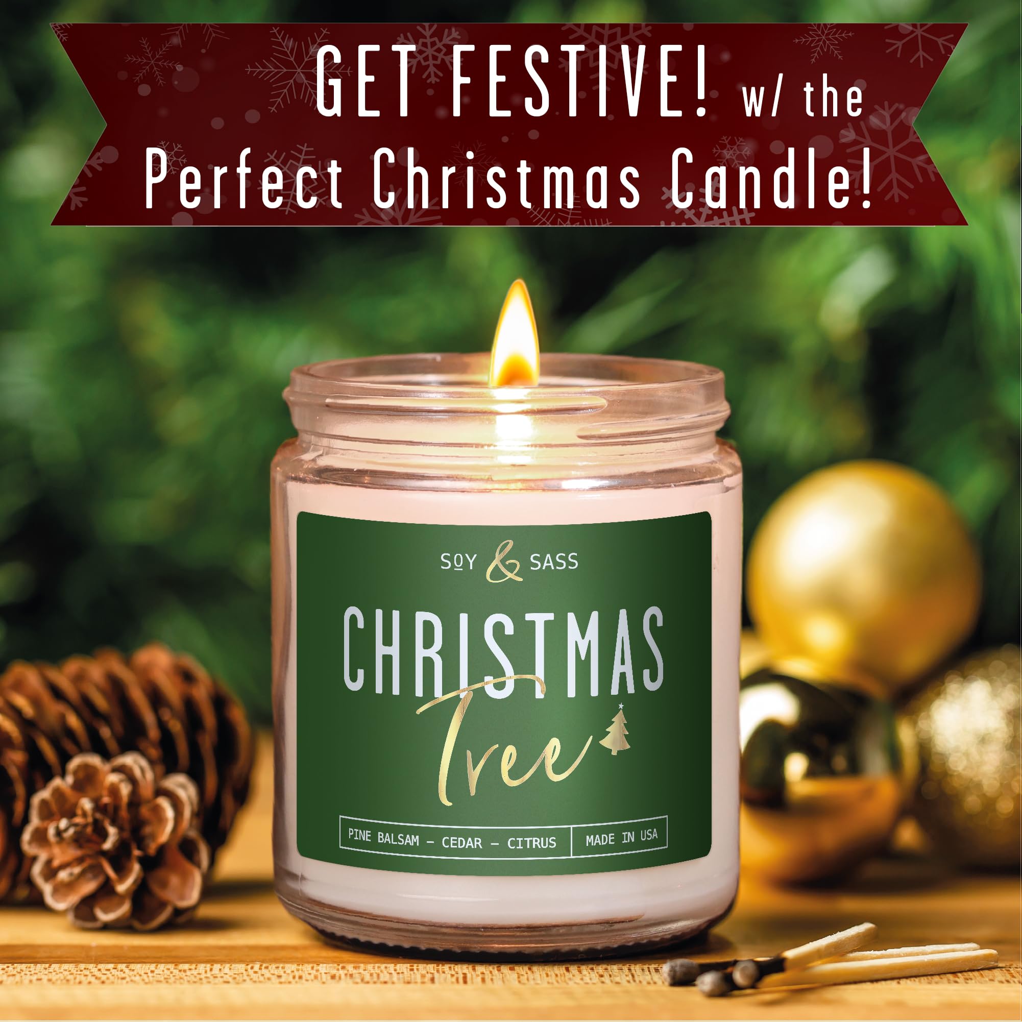 Lead-free cotton wick with premium fragrance oils