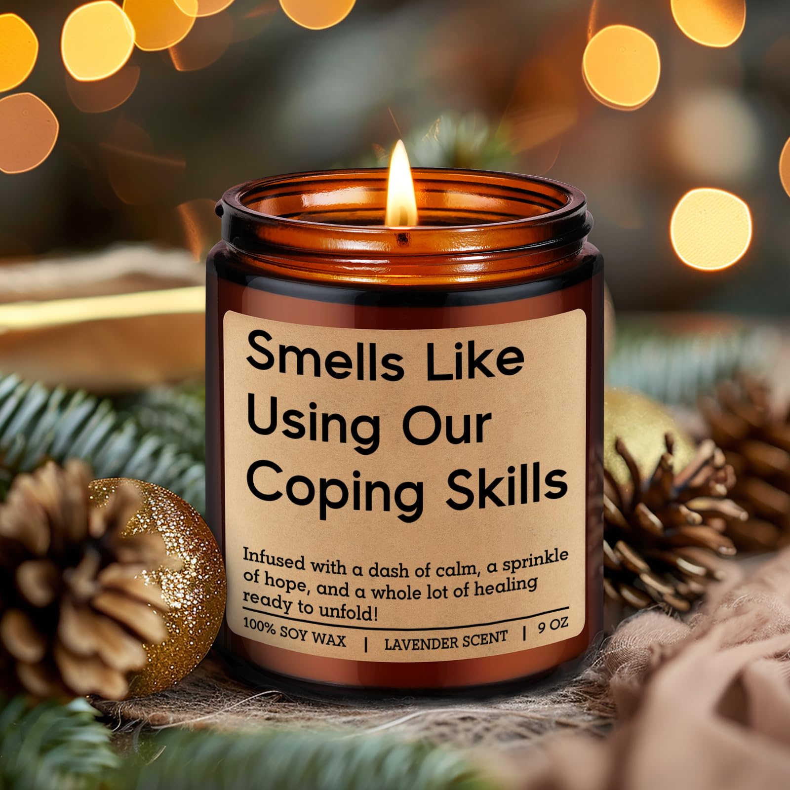 9oz coping skills candle by LEADO