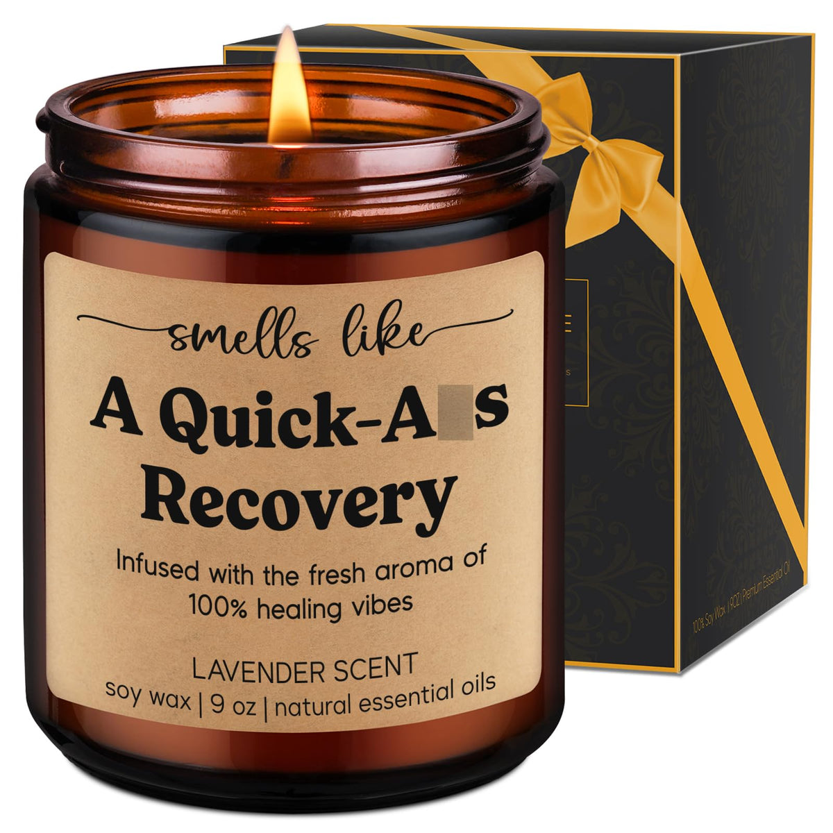 LEADO Get Well Candle 9oz lavender for recovery
