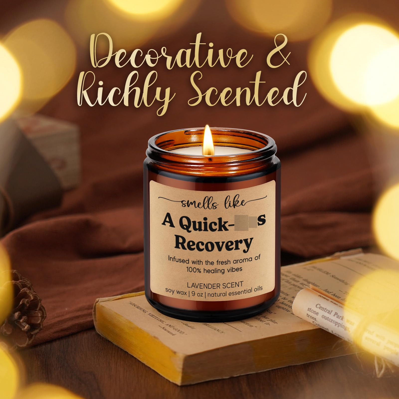 Natural wax with cotton wick LEADO Get Well Candle
