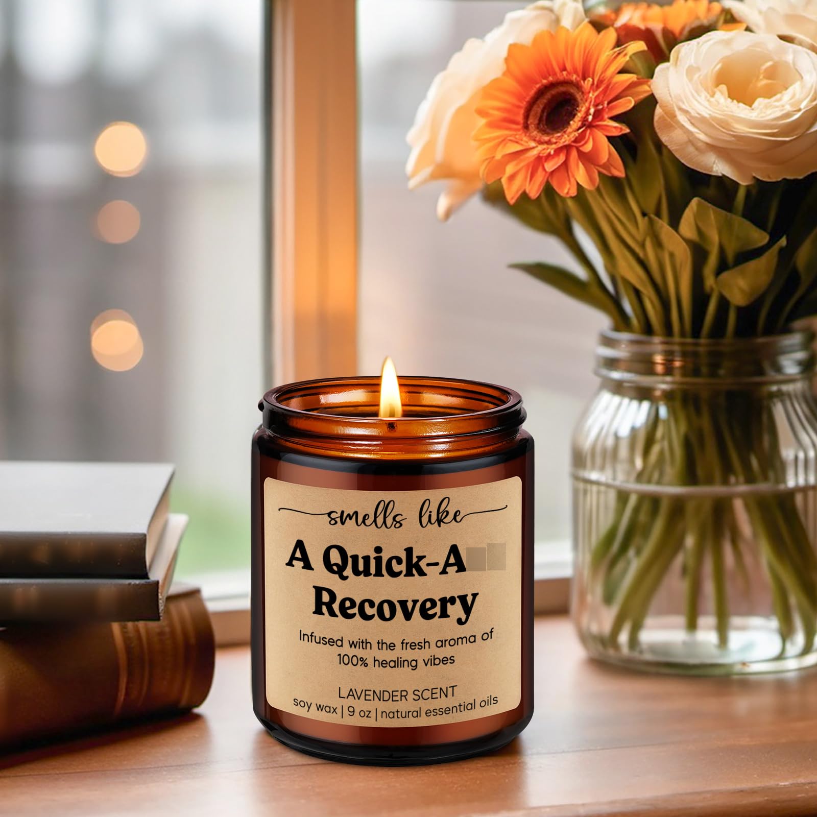 Cancer comfort gifts LEADO Get Well Candle